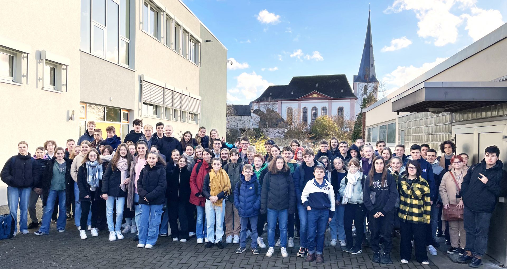 Les collégiens de St Etienne et les lycéens de Ste Marguerite à Bad Camberg